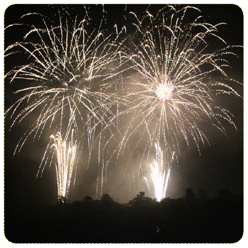 修善寺温泉　万灯会・花火